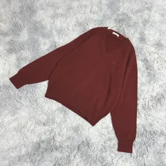 【良品】arnold palmar  アーノルドパーマー  ニット【L】一点もの  上品  レディース  赤系  レッド  【送料無料】