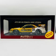 オートアート ペンズオイルニスモ GT-R JGTC 2001 PENNZOIL AUTOart 1/18 Nissan Skyline GT-R R34 JGTC 2001 #23 Pennzoil