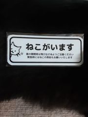 ねこがいます 玄関用マグネット