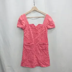 ◇ ⊂ MARC BY MARC JACOBS マークバイマークジェイコブス 半袖 ミニ丈 ワンピース サイズ2 レッド系 レディース E  【1503060000571】