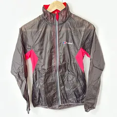 (^w^)b berghaus バーグハウス ナイロンジャケット ブルゾン ライトアウター 薄手 軽量 アウトドア 登山 トレッキング デイリー タウンユース チャコールグレー系 レディース サイズ8のサムネイル