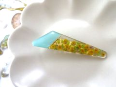 triangle clip（blue × mimosa）