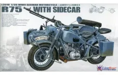 【中古】プラモデル 1/35 WWII GERMAN MOTORCYCLE R75 WITH SIDECAR -WWII ドイツ軍 自動二輪 R75とサイドカー- [L3510]