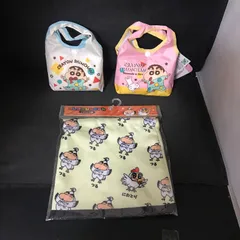 3433　クレヨンしんちゃん　エコバック 2種　フラット巾着　3点セット 【中古】