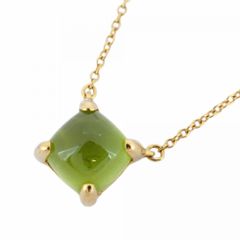 ティファニー(Tiffany) ティファニー ネックレス シュガースタック 18KYG イエローゴールド ペリドットレディース