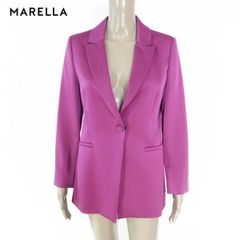 新品 マレーラ MARELLA ノーカラージャケット 42 EJK348 L 新品 マレーラ MARELLA ノーカラージャケット 42 EJK348 L