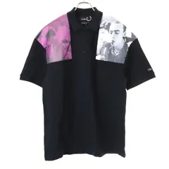 RAF SIMONS × FRED PERRY ラフシモンズ × フレッドペリー フォトパッチ ショートスリーブポロシャツ SM8120 ブラック Sのサムネイル