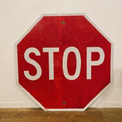 アメリカン雑貨　2枚まとめ売りSTOP看板　早い者勝ち【引き取り限定】 アメリカン雑貨 2枚まとめ売りSTOP看板 早い者勝ち【引き取り限定