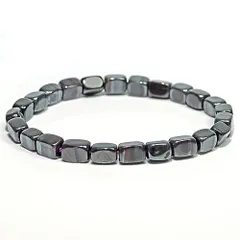  〔K1925〕約5mm アイアンスギライト 杉石 ブレスレット【ランダム発送】