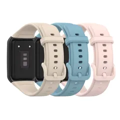 【特価セール】2 スマートウォッチ 交換バンド band シリコンバンド 脱着便利 バンドソフトシリコンスポーツバンド アクセサリー 対応OPPO （3 pack） (3p-D)