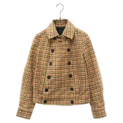 A.P.C (アーペーセー) 日本製 ハンドトゥース ウールメルトン トレンチクロップドジャケット ショートコート ベージュのサムネイル