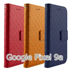 Google Pixel9a ケース 手帳型 Pixel 9a カバー 格子柄 シンプル ピクセル9a レザー 革 赤 レッド 紺 青 ネイビー 茶 ブラウン チェック ピクセル 安い 送料無料 スマホケース