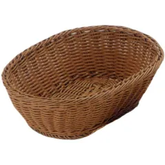 トーダイ PPラタン 小判型バスケット24型 ブラウン OV-110-BR （1点）