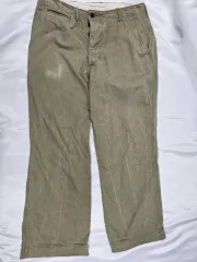 WAREHOUSE&CO.ベージュ ストレートカット チノパン 32 1chaku. チノパン ツータックワイドストレートチノパンツ