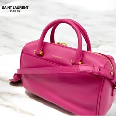 SAINT LAURENT サンローラン バッグ ベイビーダッフル ショルダーバッグ 2WAY ハンドバッグ　ピンク