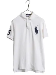 【お得なクーポン配布中!】 ビッグポニー ポロ ラルフローレン 鹿の子 半袖 ポロシャツ メンズ L 古着 半袖シャツ ワンポイント スリム フィット コットン カットソー