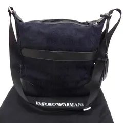 美品◆EMPORIO ARMANI アルマーニ ショルダーバッグ ロゴ柄 イタリア製 メンズ
