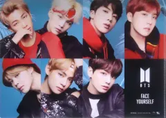 【中古】クリアファイル(男性アイドル) BTS(防弾少年団) A4クリアファイル(絵柄D) 「CD FACE YOURSELF」 TSUTAYA 3形態セット同時予約購入特典