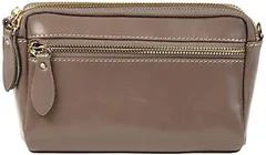 S.F.Yammy 本革 お財布ポシェット 3way ショルダーバッグ レディース Sweet Factory(グレージュ)