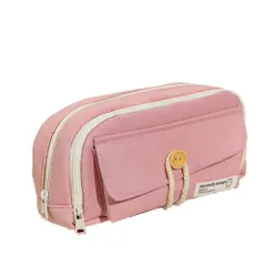 ☆ ピンク ☆ ペンケース シンプル ペンケース 大容量 可愛い ペンポーチ 筆箱 ふで箱 ふでばこ ペン入れ 筆袋 ポーチ 筆入れ ツールペンケース ガバッと開く 多機能 おしゃれ シンプル 高校生 大学生 小学生 中学生 女子 男子 学校 会社 ビジネス