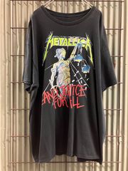 Old METALLICA Print T-Shirt メタリカ　ジャスティス　パスヘッド　プリントTシャツ　バンドTシャツ　カットソー　ロックT