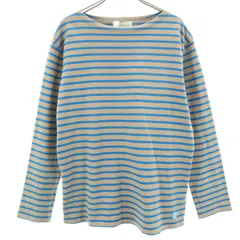 FORK&SPOON フォークアンドスプーン ボーダー柄 長袖 ボートネック バスクシャツ 4 ベージュ アーバンリサーチ メンズ 古着