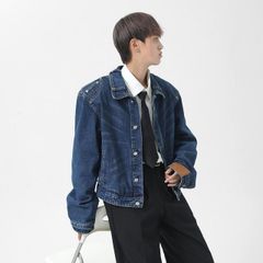 Satur Nonefade Denim Harrington Jacket - メルカリ
