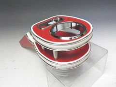 MK53Sスペーシア（17/12～）シフトノブ横　カップホルダー　レッド　WHｘシルバー