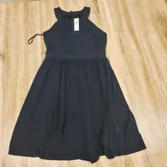 未使用タグ付き BANANA REPUBRIC バナナリパブリック ノースリーブ ワンピース ネイビー系 4サイズ