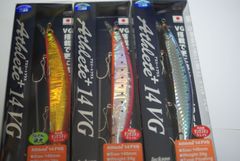 ジャクソン　Athlete+　14 F VG　3個セット　アカハライワシ　ピンクイワシオレンジベリー　ダブルグローピンク　　アスリート+ 　140mm　24g　フローティング　アスリートプラス　14FVG　アスリート　プラス