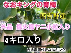 青梅 4キロ 外品 エキス用 奈良県 西吉野産  なおキングの梅