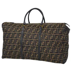 フェンディ FENDI ズッカ柄 ボストンバッグ ハンドバッグ ボストンバッグ キャンバス ブラウン 261480 レディース 【中古】