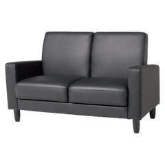IKEA ASKEBYアスケビー ソファーベッド 合皮 黒 2人掛けソファー