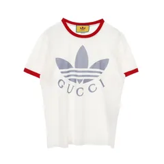 GUCCI グッチ GUCCI × adidas トレフォイルロゴ プリント カットソーのサムネイル