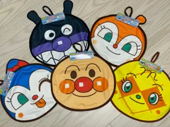 新品　アンパンマン　顔型　ループタオル　ハンカチ　セット