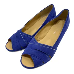 【美品】クロールバリエ (22.5) パンプス ウェッジソール オープントゥ クロスベルト サンダル 希少デザイン