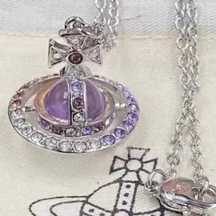 2025年最新】ヴィヴィアン オーブネックレス パープルの人気
