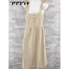 ◇ continuer de NICE CLAUP ノースリーブ ロング ワンピース ベージュ系 レディース 【中古】 【1104060004202】