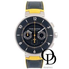 【ODAFUKU】【おだ福】【オダフク】【おだふく】 【中古】ルイヴィトン LOUIS VUITTON Q8D40Z タンブール ムーン クロノグラフ Tambour Moon Chronographメーカー保証書 メーカー箱 メンズ