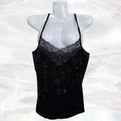 a.v.v standard　アー・ヴェ・ヴェスタンダード　キャミソール　ブラック　レディース　ホルターネック　42サイズ　レース