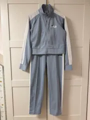 FILA フィラ トレーニングウェア セット (ミュートなスカイブルー) Sサイズ
