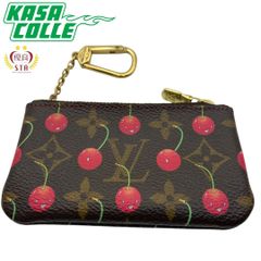 【LOUIS VUITTON】ルイ・ヴィトン ポシェット・クレ  モノグラム・チェリー