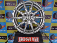 15インチ　中古ホイール　B-win　KRX(MS)　5.5J-15　4H100　+42　4本セット　キズ有　神奈川県