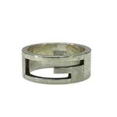 GUCCI グッチ ブランデッドG オープンGリング リング 指輪 アクセサリー 小物 SV925 シルバー 12号