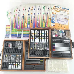 デアゴスティーニ 隔週刊アート・コース 画材付き パステル 絵の具 ケース 色鉛筆 まとめセット#11664のサムネイル