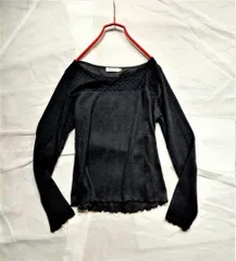 アースミュージック&エコロジー ドットチュール切替えテレコプルオーバー　ЖNAOЖ