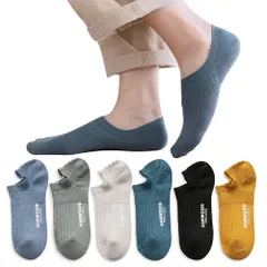 【新着商品】靴下 メンズ くるぶし【抗菌 [QPANDA] 防臭 綿】 フットカバー ソックス 吸汗 6足セット 24-28cm カラフルソックス アウトドアソックス カジュアル