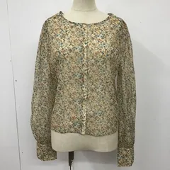 Heather ヘザー シャツ、ブラウス 長袖 長袖シャツ ノーカラーシャツ カジュアルシャツ 総柄