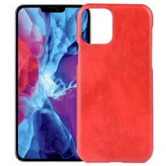 iPhone12 ケース iPhone12 Pro アイフォン12 プロ  レザー ハード ケース 【Color】 レッド
