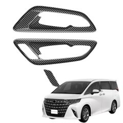 新品 EopTatoo 新型 アルファード ヴェルファイア 40系に対応 専用 インナードアハンドルパネルカバーカスタムパーツ アクセサリー 室内装グッズ (カーボン調)